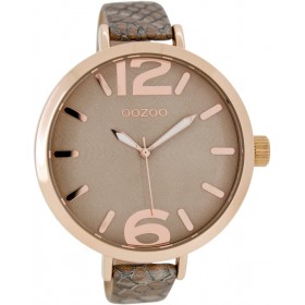 OOZOO Timepieces 48mm Croco Pearl Leather Strap C7515